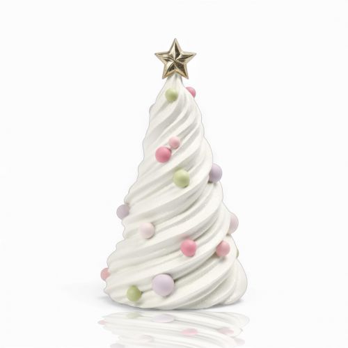12.5in Patisserie Meringue Swirl Tree Min/2
