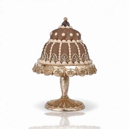 14in Chocolate Bundt Cake on Pedestal Min/1