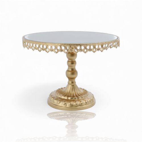 8in Server on Gold Pedestal Min/2