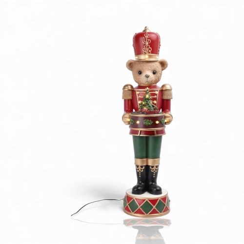 30in LED Bear Nutcracker Min/1