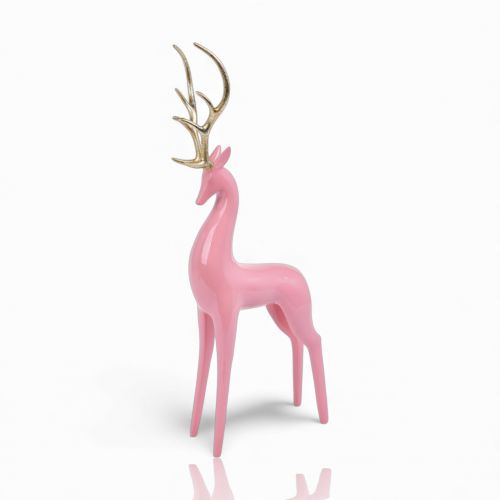 14in Jolly Pink Deer Min/3