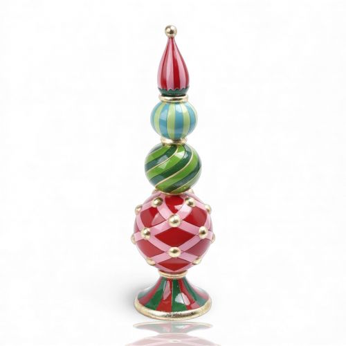 15.5in Jolly Pattern Candle Orb Min/1