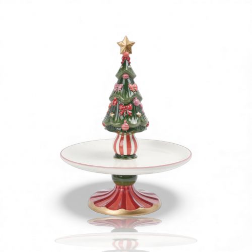 13in Jolly Tree Dessert Server Min/1