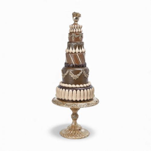 23in Mocha Tiered Cake Min/1