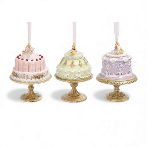 3 Asst Patisserie Cupcake Orn Min/6