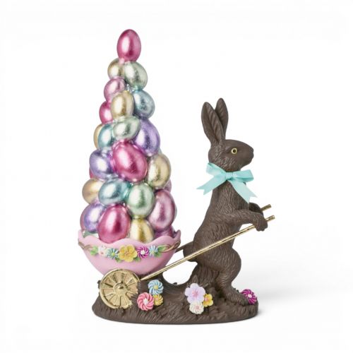 15in Choc Bunny w/Egg Tree Min/1