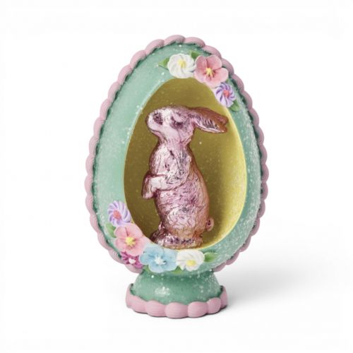 5in Bunny in Green Egg Min/4