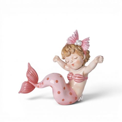 7.5in Mermaid Girl w/Pink Tail Min/2