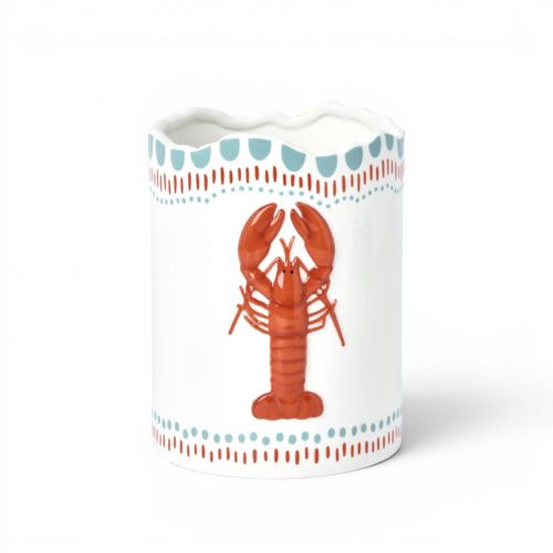 6in Kitchen Utensil Jar w/Lobster Min/3