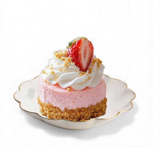 5in Strawberry Pie Dessert Clip On Lite Up Min/6